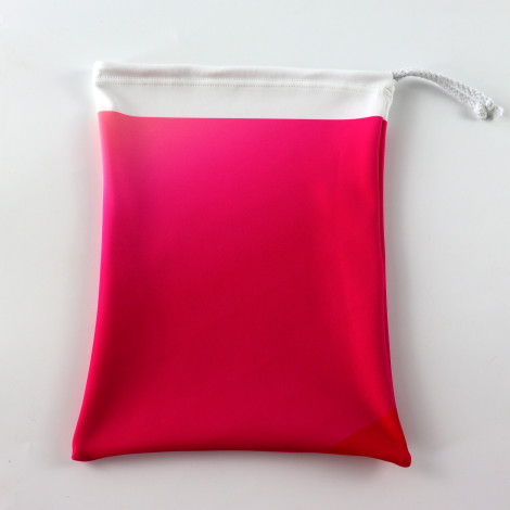 Drawstring Backpack Water Resistant String Bag pink 0