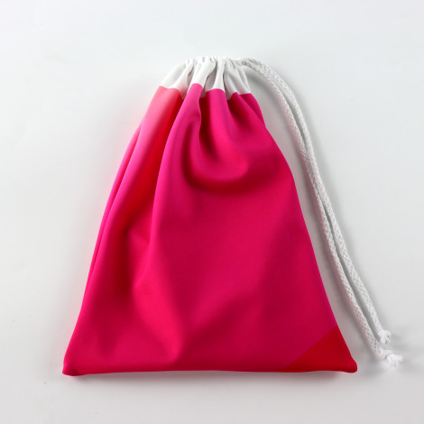 Drawstring Backpack Water Resistant String Bag pink 1