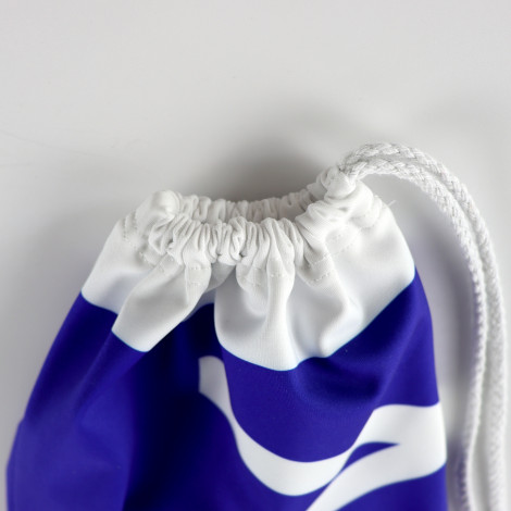 Drawstring Backpack Water Resistant String Bag blue 3