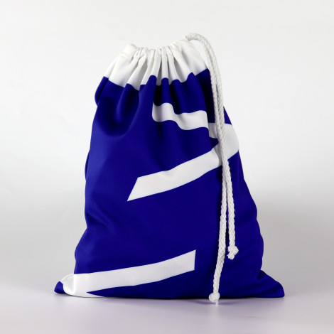 Drawstring Backpack Water Resistant String Bag blue 4
