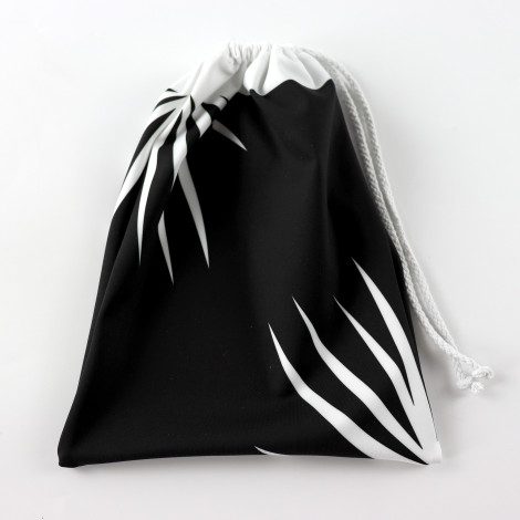 Drawstring Backpack Water Resistant String Bag black 1