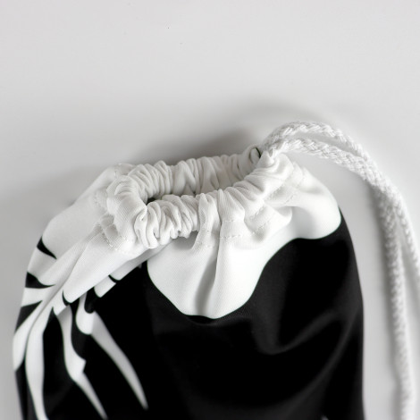 Drawstring Backpack Water Resistant String Bag black 3