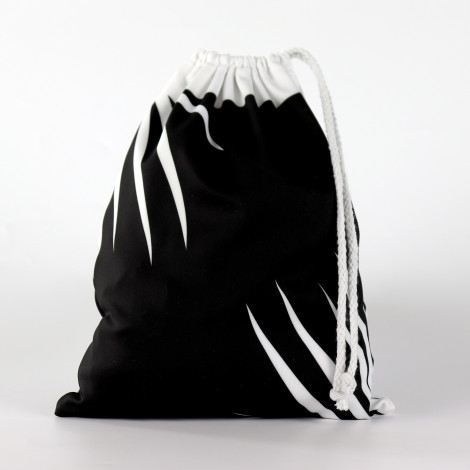 Drawstring Backpack Water Resistant String Bag black 4