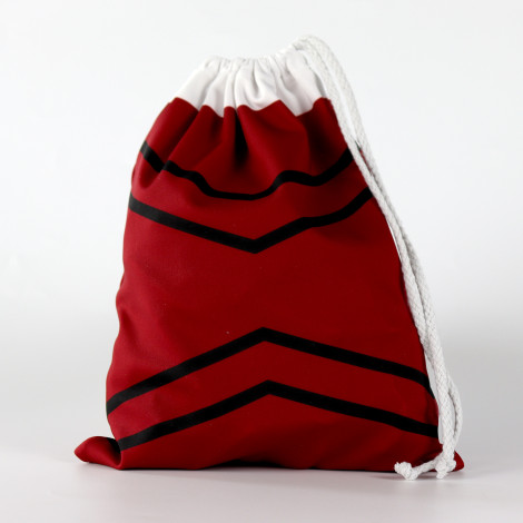 Drawstring Backpack Water Resistant String Bag red 4