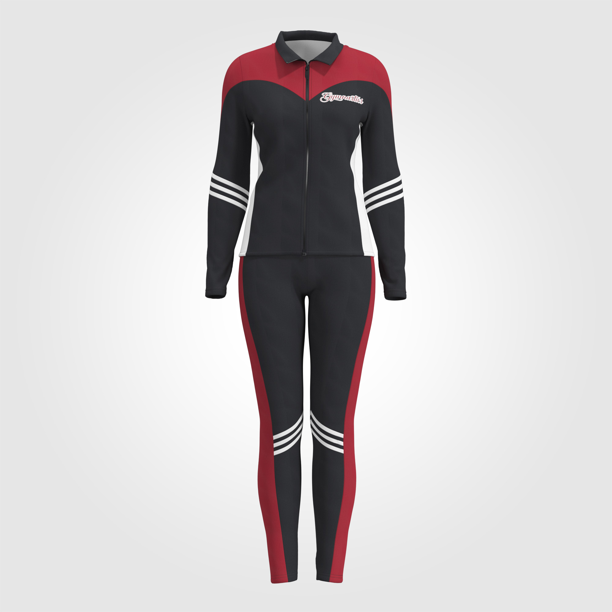 zip up gymnastics warm up jacket